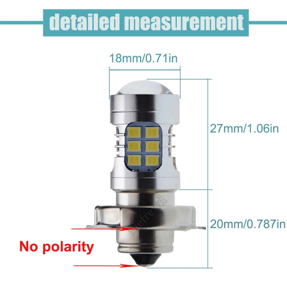 Пара P26S мотоцикл LED головной светильник лампы для роста растений 6V 12V AC мотобайк