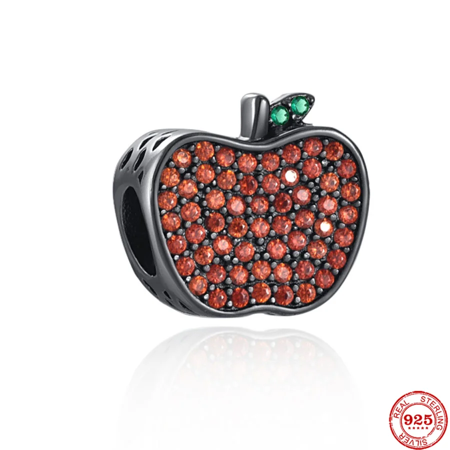 Новинка S925 Шарм в виде арбуза яблока оленя дом шоколад кофе Подходит для Pandora