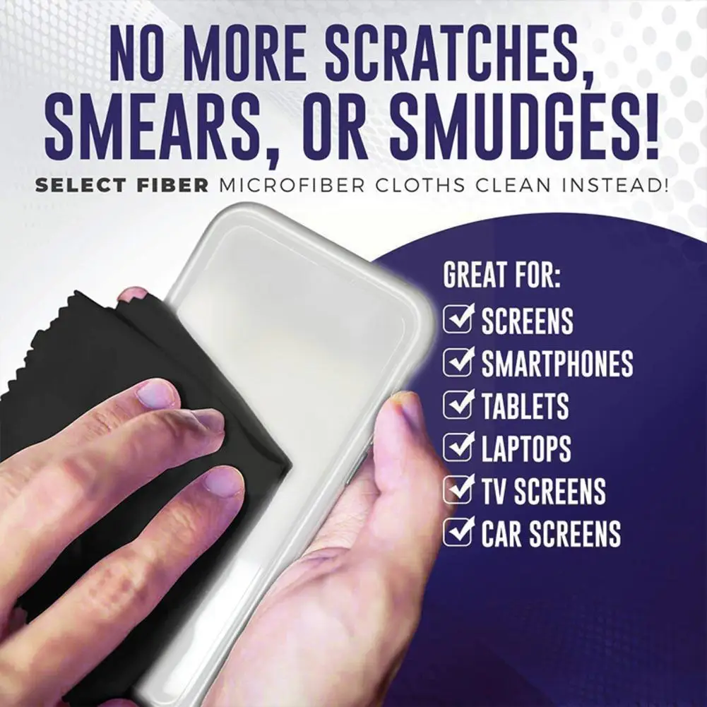 

1pcs Microfiber Computer Screen Cleaning Cloth Glasses Cloth Computer Cleaning Electronic Screen Tool Screen Cleaning T3h0
