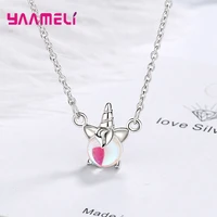 fine necklace lovely monster shaped pendant 925 sterling silver jewelry 2020 new trend for women girls daily dating appointment