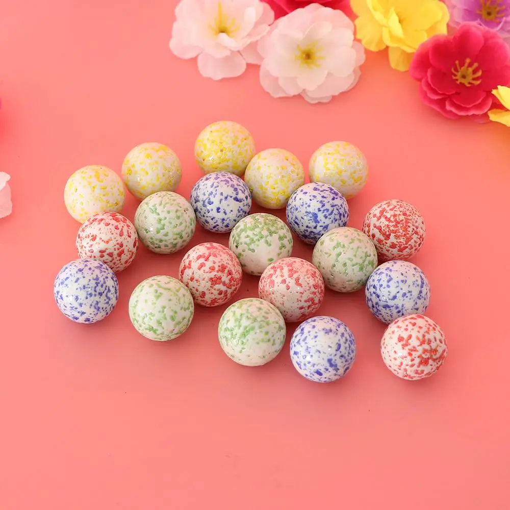 Набор из 20 Стекло шарики (25 мм) в крапинку стресс вихревой валуны и мраморов Run