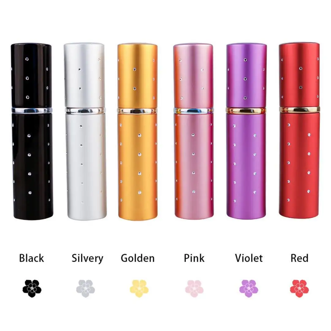

1Pc 10ml Perfume Atomizer Portable Liquid Container For Cosmetics Traveling Aluminum Spray Alcochol Empty Bottle Refillable