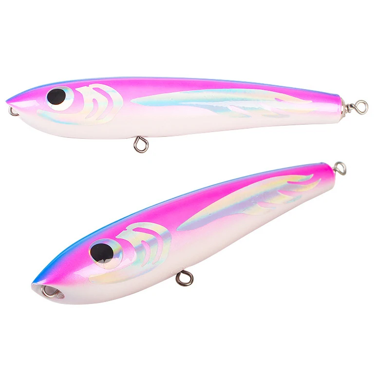 Древесина большой океан Поппер рыболовная приманка деревянная Верхняя вода