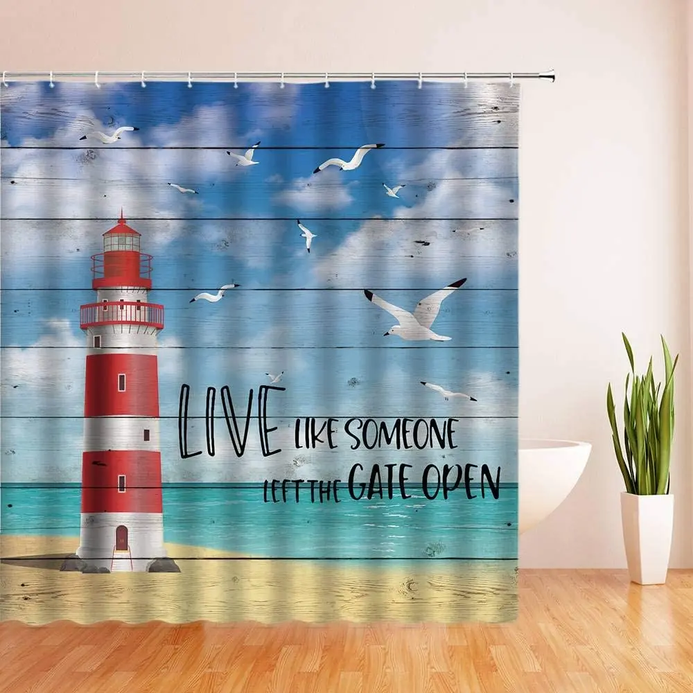 

Винтажная занавеска для душа с изображением скутерии