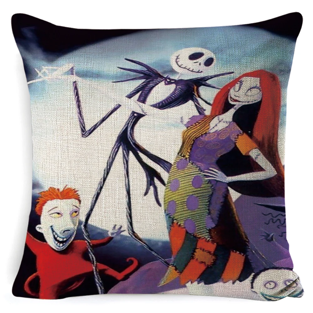 С принтом &quotКошмар перед Рождеством&quot чехлы Чехол для подушки с привидением