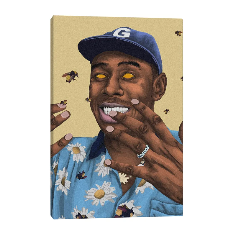 Tyler The Creator rapper хип-хоп поп современный дом Дети Гостиная Спальня Декор печать плакат Картина Настенная живопись холст