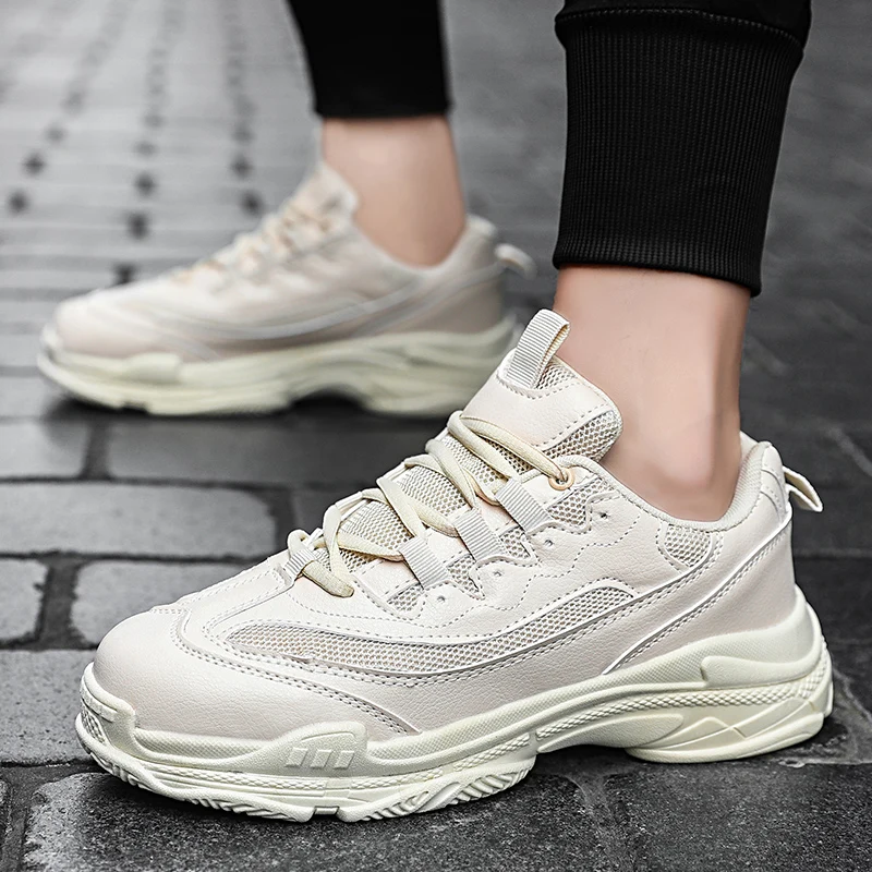 

Women's Running Shoes Unisex Chunky Sneakers Fashion Athletic Trainer Breathable Outdoor Casual Sport Footwear Tenis Feminino