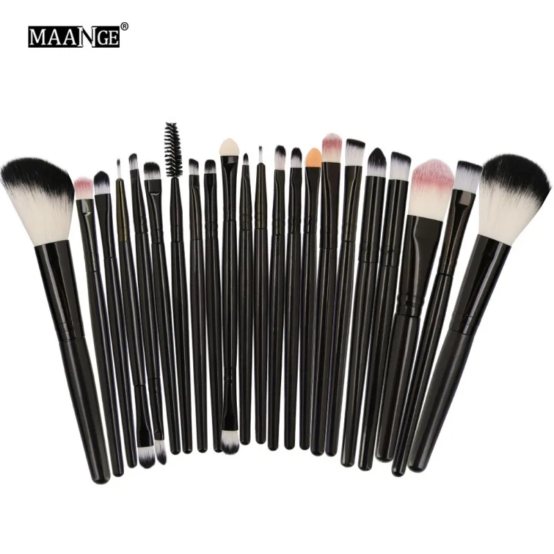 

Eyebrow Eye Shadow Eyeliner Lip Blusher Foundation Powder Cosmetic Tools 22Pcs Makeup Brushes Set Hot