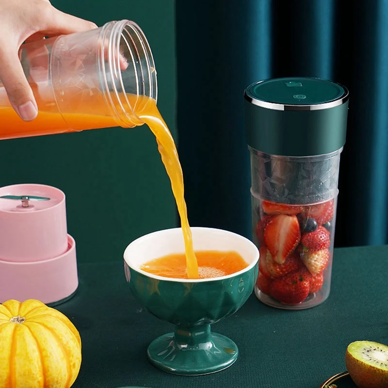 

400Ml Portable Electric Fruit Juicer USB Rechargeable Smoothie Blender Machine Mini Fruit Mixer Cup Kitchen Mixer