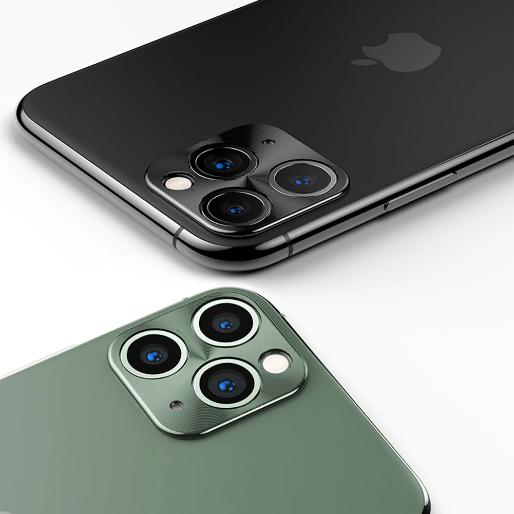 Защитное стекло для камеры iPhone 11 Pro Max закаленное металлическое защитное кольцо