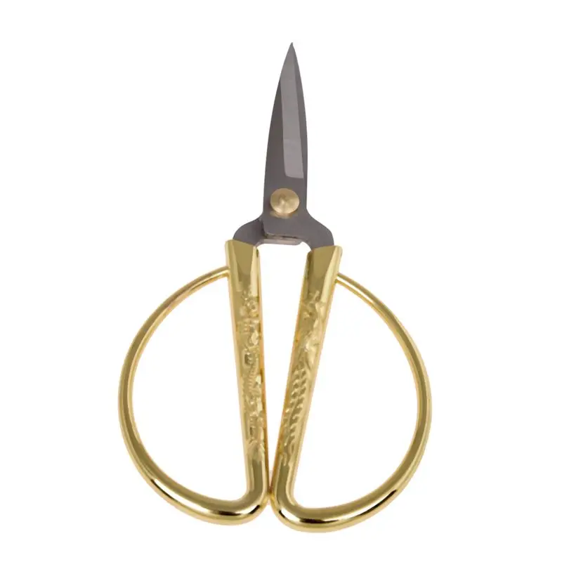 

Carved Gold Tone Dragon Metal Handle Bonsai Scissors