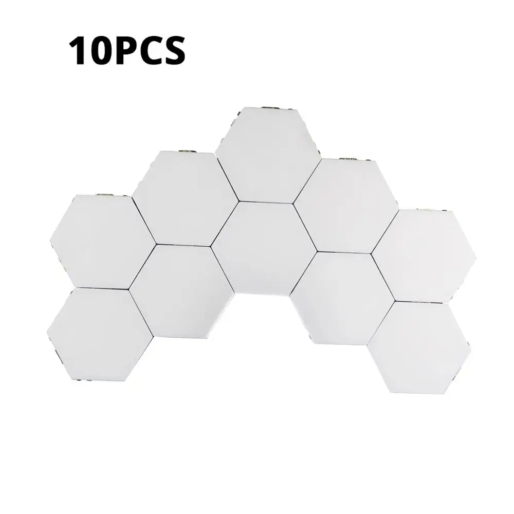10 PCS Новинки, настенный светильник с сенсорным датчиком, светодиодный, Квантовый светильник, Магнитный модуль, кольцо, Ночной светильник, сделай сам, для помещений, Новое поступление, декоративная лампа - Цвет: 10 PCS