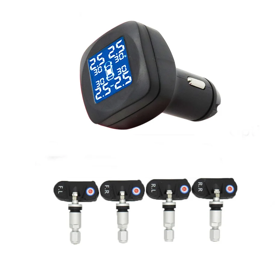 Internal T05N Прикуриватель TPMS автомобильный датчик давления в шинах монитор система контроля давления в шинах внешний внутренний датчик Visture T05W N - Тип: Internal T05N