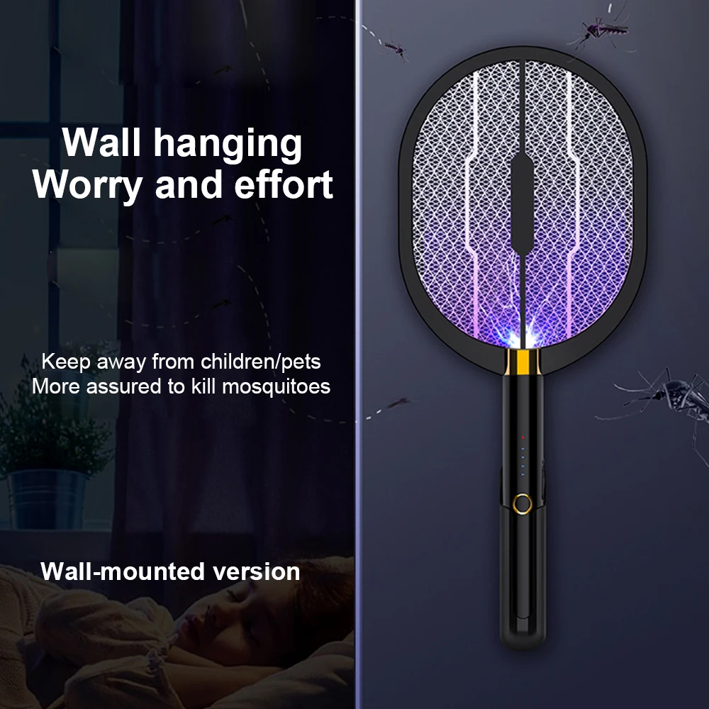 Matamosquitos el&eacute;ctrico, repelente de plagas, Zapper, carga USB, pr&aacute;ctico-2