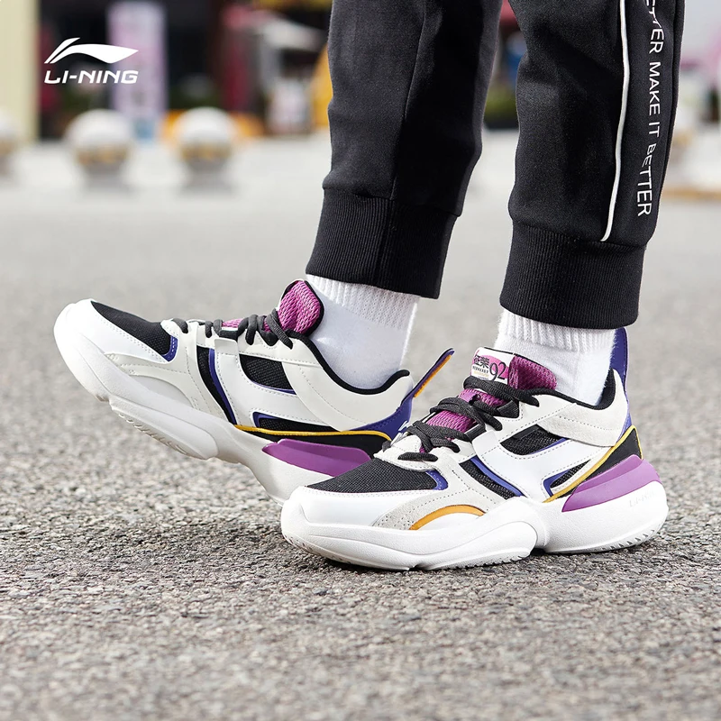 Li-Ning/Женская обувь; 92 призера; обувь для образа жизни; светильник на подкладе; кроссовки в стиле ретро; спортивная обувь для отдыха; AGLP086 YXB328