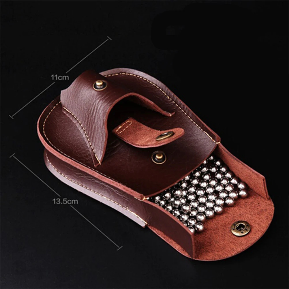 Кожаный охотничий Рогатка магнит для сумки чехол патронов кобура стальных