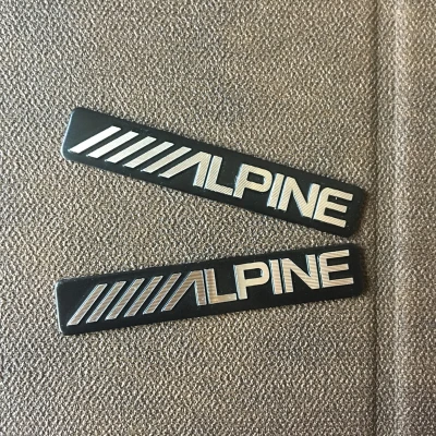 4x/ALPINE ne автомобильный Hi-Fi динамик аудио бейдж стерео эмблема наклейка автомобиль