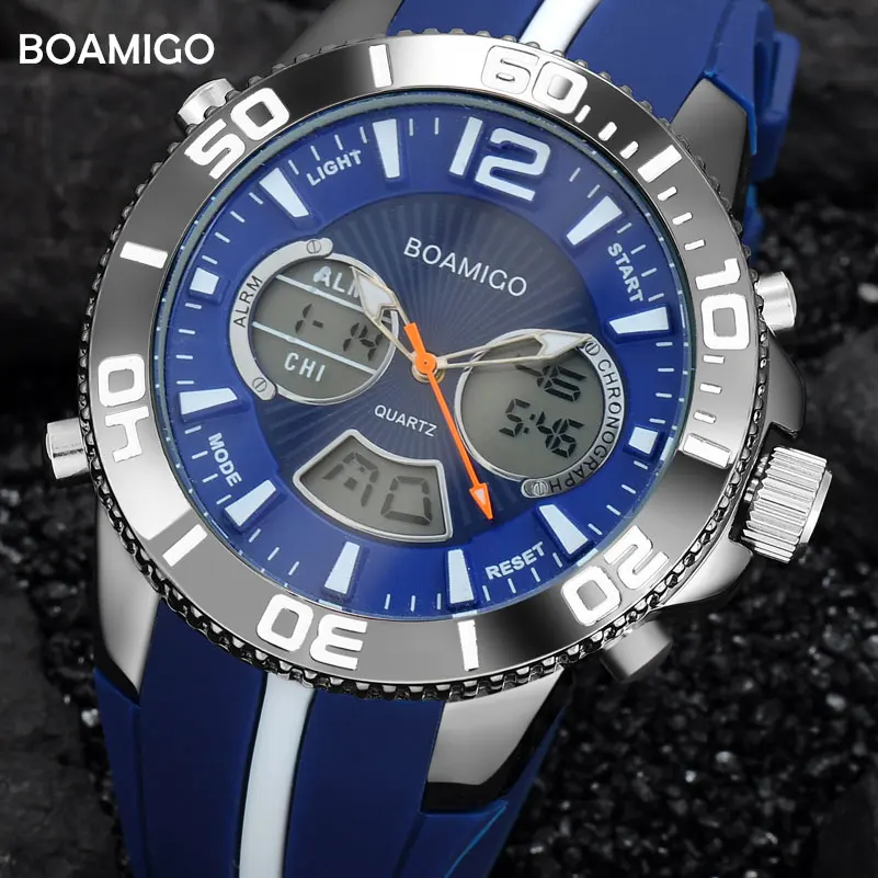 Мужские спортивные часы в стиле милитари модель 2020 года кварцевые от бренда BOAMIGO