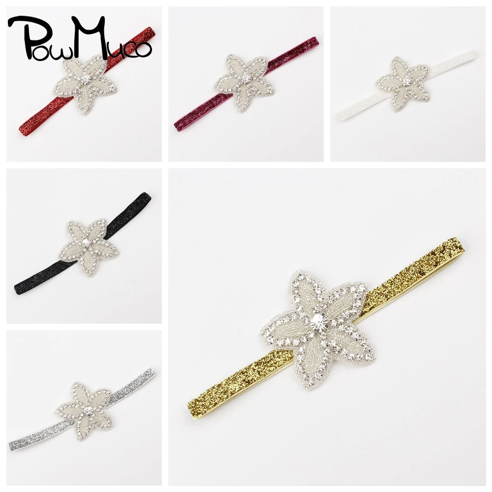 

Powmuco Geometric Star Shape Rhinestone Children Elastic Headband DIY Infant Stage Costume Decoration Kids Hair Accessories