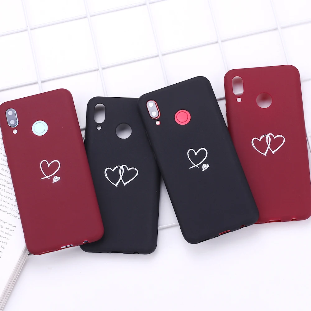 Силиконовый чехол с сердечками для Samsung S8 S9 S10 S10e S20 Plus Note 8 9 10 A7 A8 | Мобильные