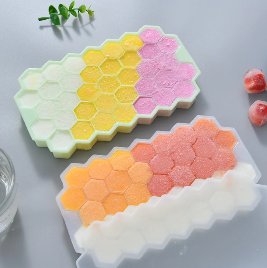 

Ice Cube Maker Silicones Ice Mould Honeycomb Ice Cube Tray Magnum Silicone Mold Forms Food Grade Mold for Whiskey Cocktail