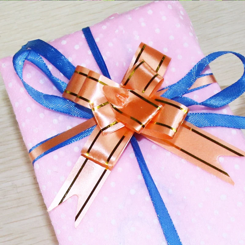 Подарочная упаковка ленты с бантом 100 шт./лот для упаковки подарков товары