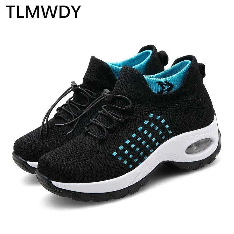

Autumn Fashion Women's Shoes Breathable Platform Shoes Woman Lace Sneakers Shockproof Non-slip Casual Shoes Large Size 35-43