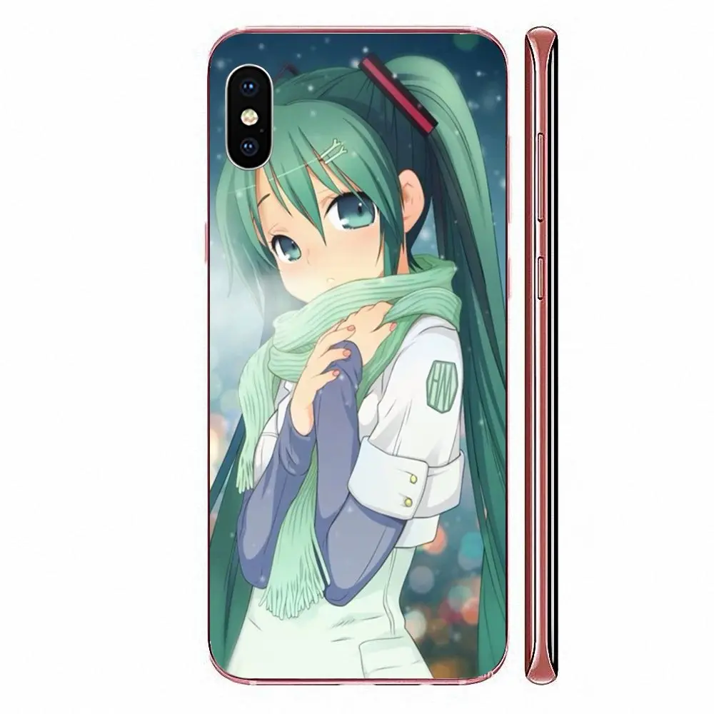 Аниме Hatsune Miku Beauty Girl TPU Capa для Sony Xperia Z Z1 Z2 Z3 Z4 Z5 compact Mini M2 M4 M5 T3 E3 E5 XA XA1 XZ Premium |