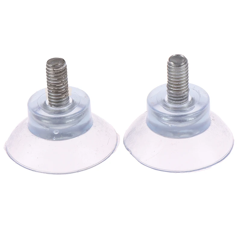 4 шт. M6 винт Резиновая присоска прозрачная Пластик крючки для Стекло покрытая