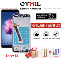 otmil new5 65 for huawei p smart 2018 lcd display touch panel digitizer replacement for huawei enjoy 7s lcd fig lx1 l21 l22 lcd