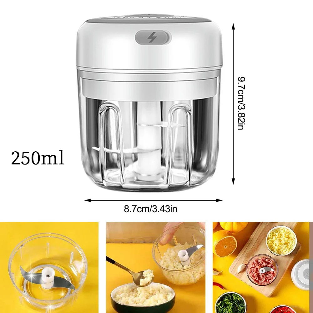 100/250ml Mini USB Беспроводной Электрический давилка чеснока прочный Пресс Мясорубка