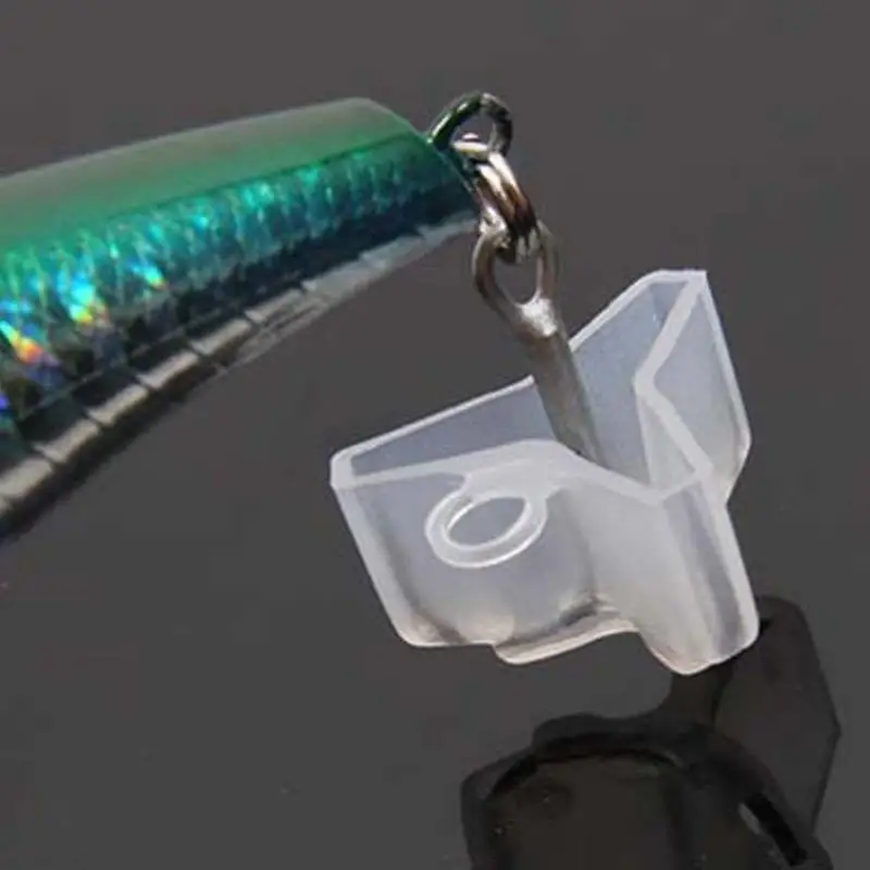 10 шт. рыболовные крючки Чехлы кепки капоры три якорных рыболовный крючок чехол