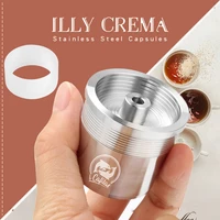 icafilasicalifas compatible for illy coffee machine makerstainless steel metal refillable reusable coffee capsule pods baskests