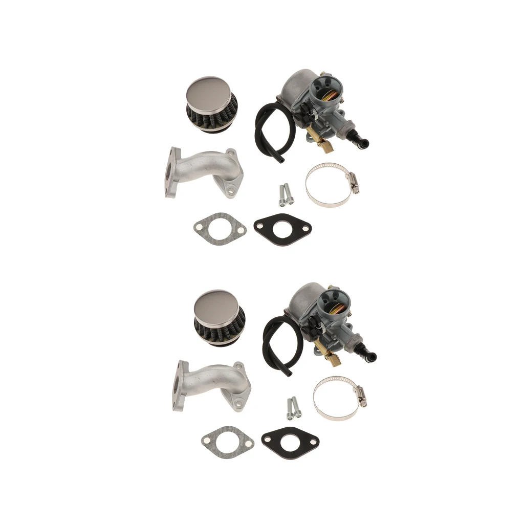 2 комплекта PZ19 Carb Карбюратор 35 мм алюминиевый воздушный фильтр для 50cc 70cc 90cc 110cc ATV