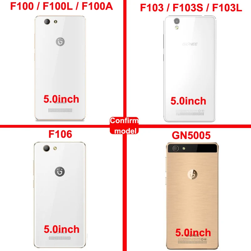 Чехол с открытым окном для Gionee F100 F103 F106 чехол F100L F100A F103S F103L из искусственной кожи