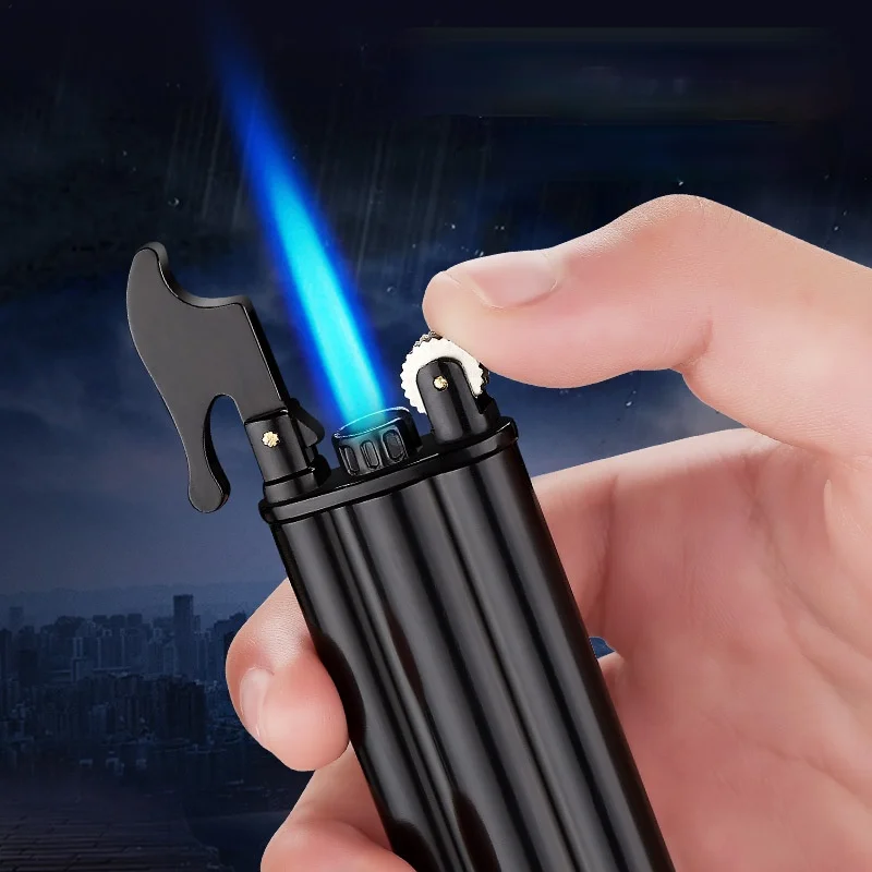 Трехтрубчатый старомодный креативный шлифовальный круг прямо в зажигалку и