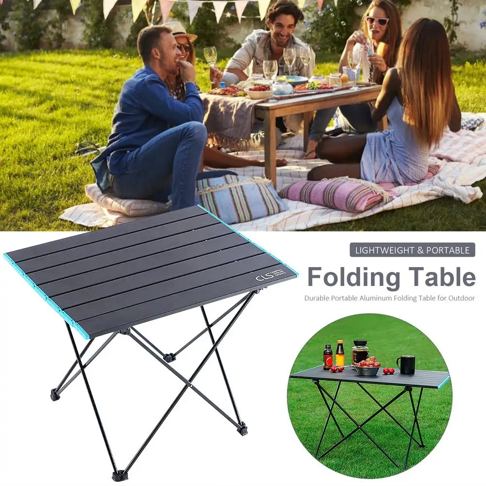 

Folding Camping Table High Strength Aluminum Alloy Portable Ultralight Foldable Outdoor Dinner Desk For Family Party Picnic BBQ
