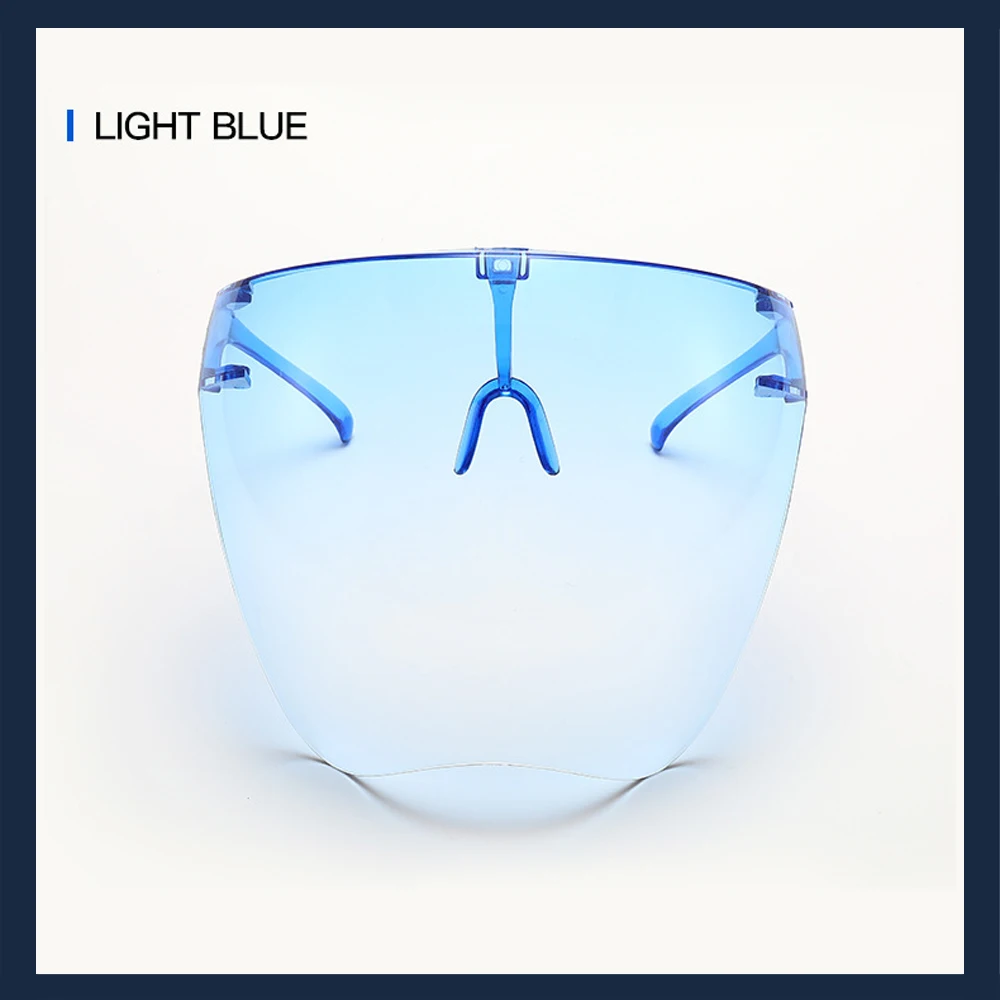 Цветная защитная маска для лица солнцезащитные очки с луком прозрачная полулица