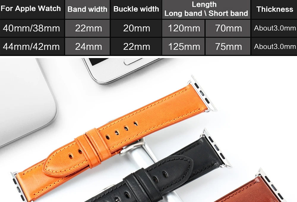 MAIKES из натуральной кожи ремешок для наручных часов для Apple Watch, версии 44 мм, 42 мм, 40 мм, 38 мм, версия 4/3/2/1 Для мужчин и Для женщин наручных часов iWatch, ремешок для часов