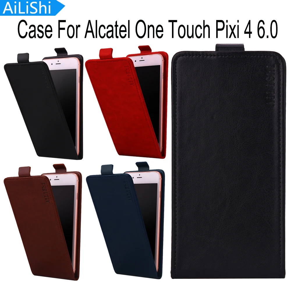 AiLiShi для Alcatel One Touch Pixi 4 6 0 роскошный защитный чехол из ПУ кожи хит продаж с откидной