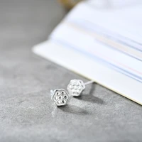 s925 sterling silver design lotus flower shape earrings simple literary style earrings girls fashion earrings