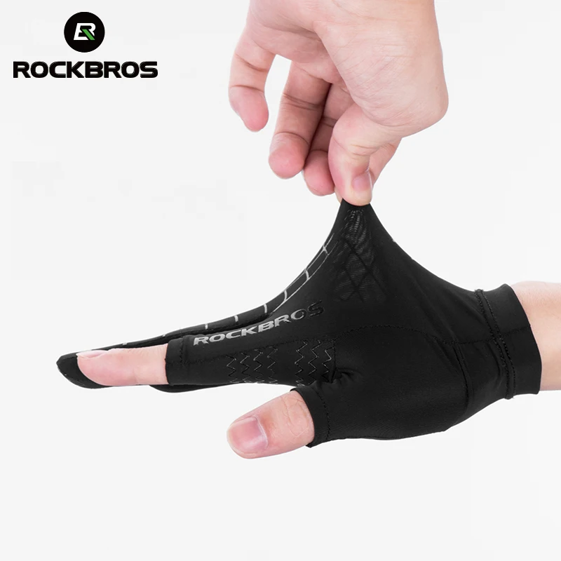 ROCKBROS Велоспорт велосипед перчатки для сенсорного экрана с защитой от Экран