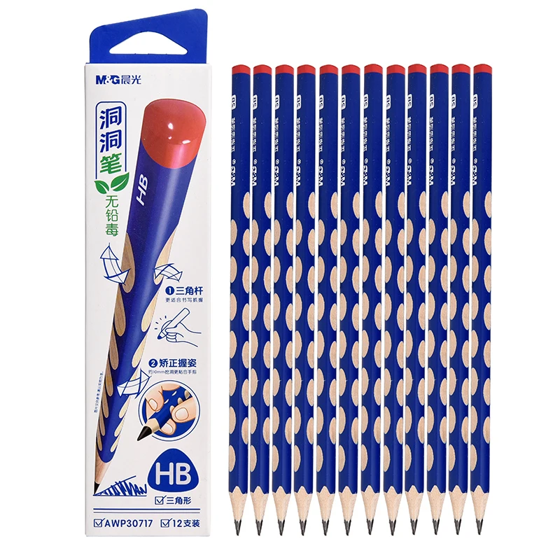 12 шт. HB 2B нетоксичные карандаши для детей корректирующая практика каллиграфия