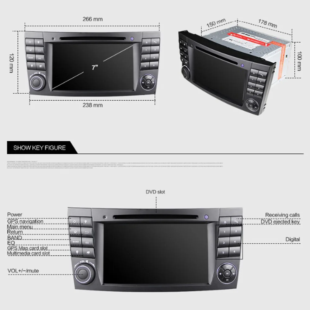 Eunavi Android 9 0 Автомобильный GPS для Mercedes W211 W219 W463 CLS350 CLS500 CLS55 E200 E220 E240 E270 E280 без dvd-плеера
