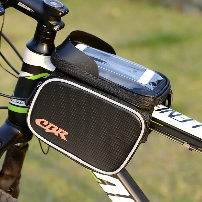 New CBR Bicycle Bag Phone Waterproof Pack Mtb Road Touch Screen Top Front Tube Bike Frame Bags Cycling Double Pouch Pannier Accessories 3Colors |