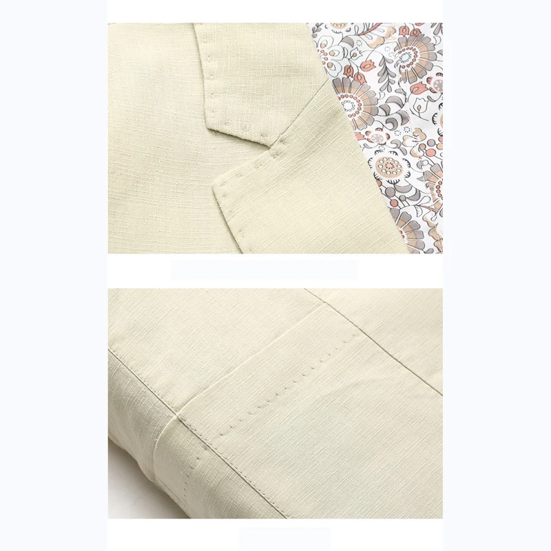 SHENRUN Новое поступление летний льняной Повседневный приталенный Мужской Пиджак