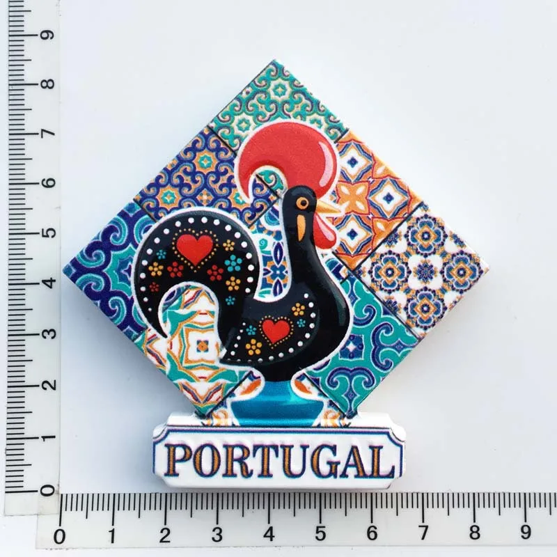 Fridge Magnets Souvenir Portugal Geographical Indication Decorative Magnetic Refrigerator Sticker 3D Resin Craft Tourism Gifts | Дом и сад