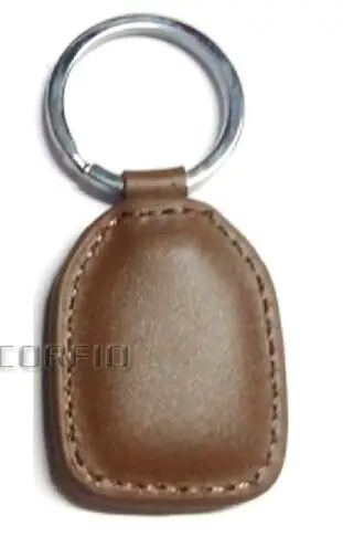 Brown 5 шт./лот 125 кГц RFID EM4100 EM морские коричневые кожаные брелоки Tokey tag - Цвет: Brown