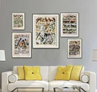 Животное древнее время динозавр насекомое ретро биологический постер обучение графике Гостиная Холст подвесная живопись холст