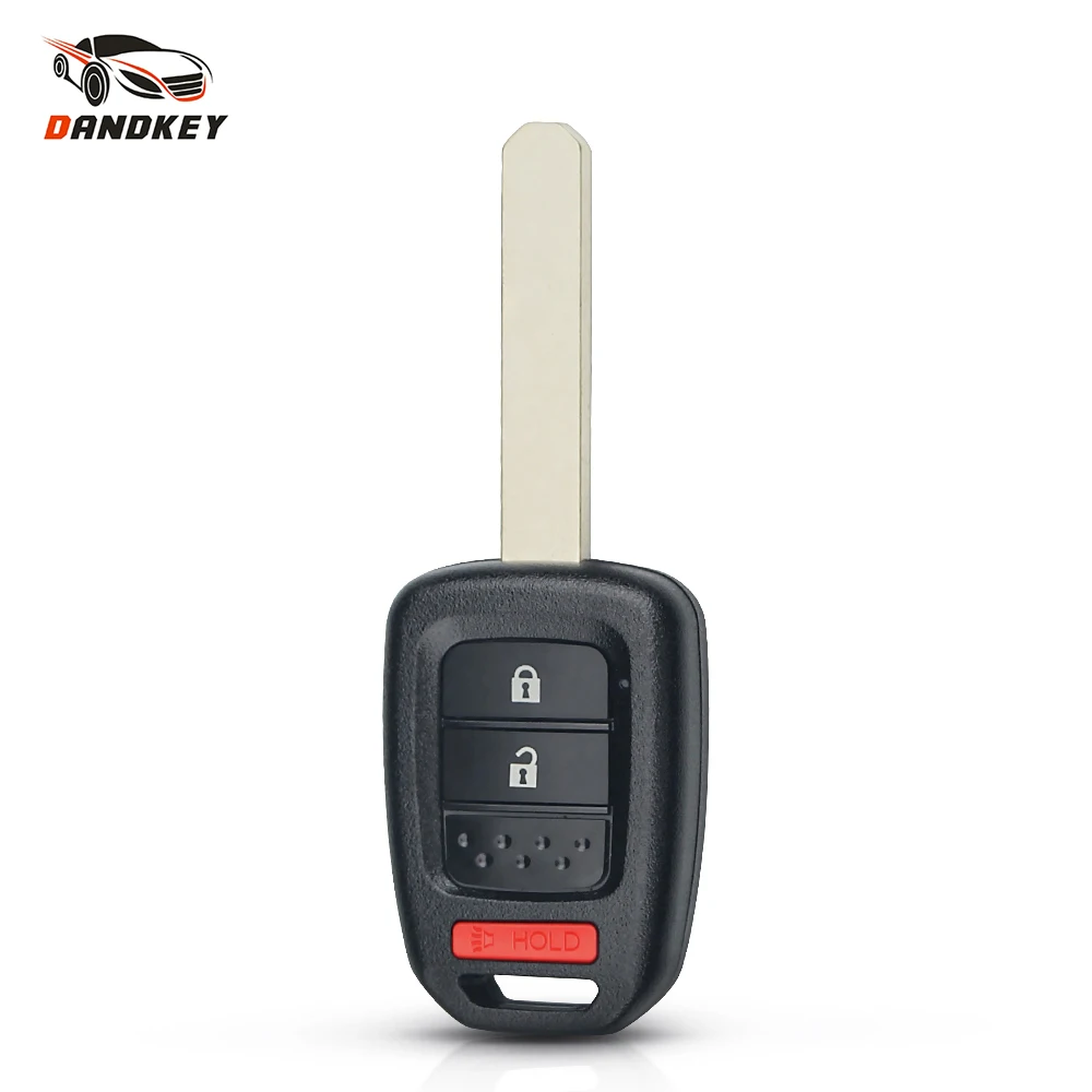 

Dandkey Replacement 3 Buttons HON66 Blade For Honda Accord Civic 2014 2015 CRV 2013-2017 Remote Key Blank Case Fob Key Shell